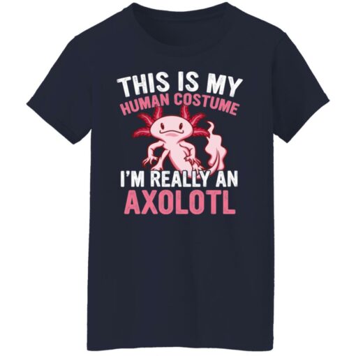 This is my human costume i’m really an Axolotl shirt