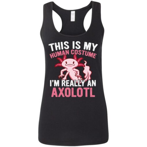 This is my human costume i’m really an Axolotl shirt