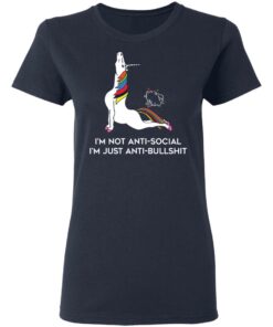 Unicorn I'm not anti social I'm just anti bullshit shirt 3 Unicorn Im not anti social Im just anti bullshit shirt 3
