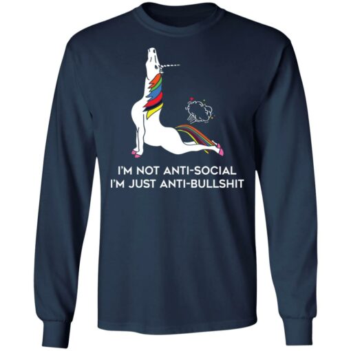 Unicorn I’m not anti social I’m just anti bullshit shirt