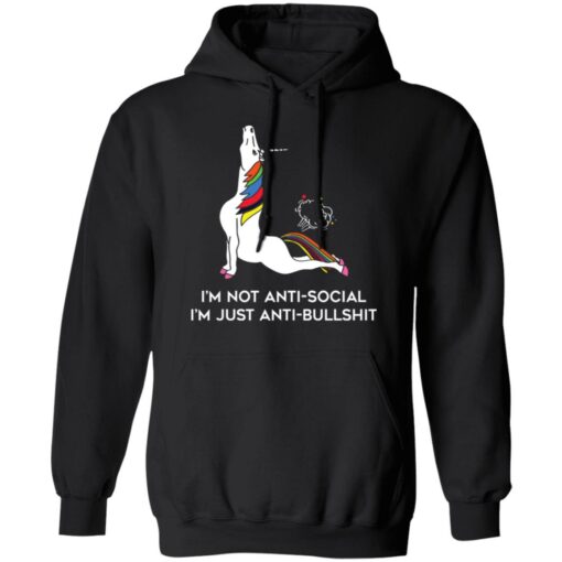 Unicorn I’m not anti social I’m just anti bullshit shirt