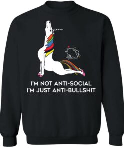 Unicorn I'm not anti social I'm just anti bullshit shirt 7 Unicorn Im not anti social Im just anti bullshit shirt 7
