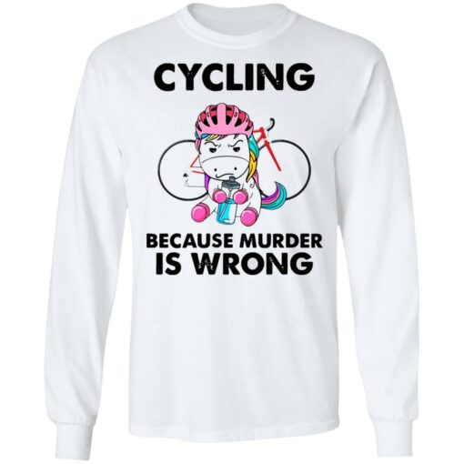 Unicorn because murder is wrong shirt