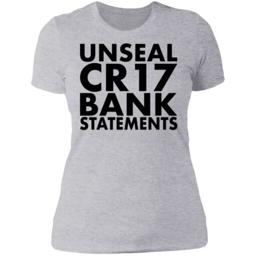 Unseal cr17 bank statements shirt