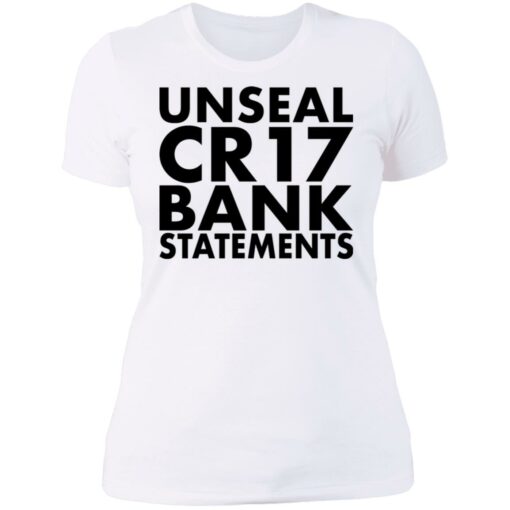 Unseal cr17 bank statements shirt