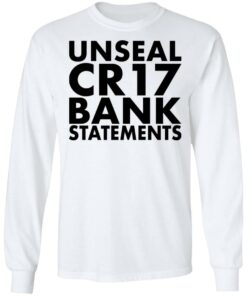 Unseal cr17 bank statements shirt 6 Unseal cr17 bank statements shirt 6