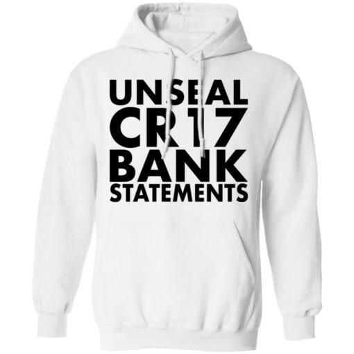 Unseal cr17 bank statements shirt