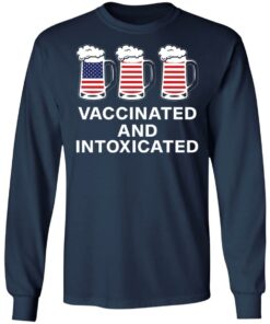 Vaccinated and intoxicated America flag beer shirt 4 Vaccinated and intoxicated America flag beer shirt 4