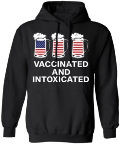 Vaccinated and intoxicated America flag beer shirt 5 Vaccinated and intoxicated America flag beer shirt 5