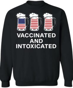 Vaccinated and intoxicated America flag beer shirt 7 Vaccinated and intoxicated America flag beer shirt 7