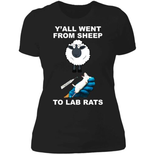 Y’all went from sheep to lab rats shirt