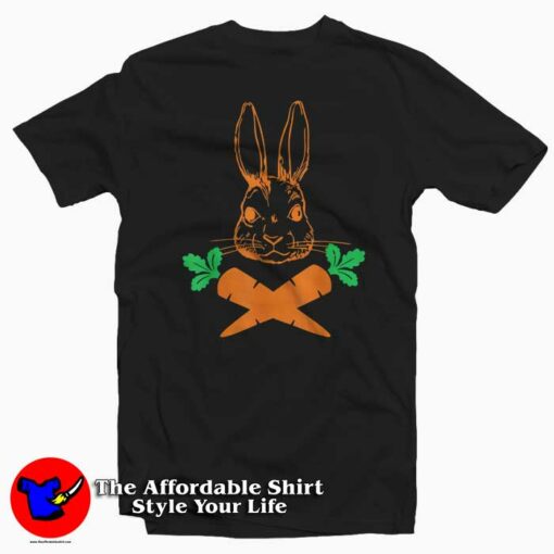 Easter Bunny with Carrot T-Shirt For Gift Easter