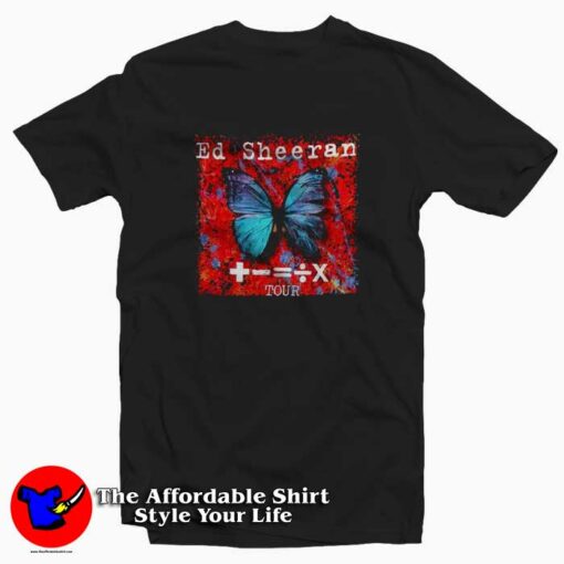 Ed Sheeran The Mathletics Concert Tour T-Shirt On Sale