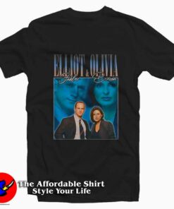 Elliot Stabler and Olivia Benson Vintage T-Shirt On Sale Elliot Stabler and Olivia Benson Vintage T-Shirt On Sale