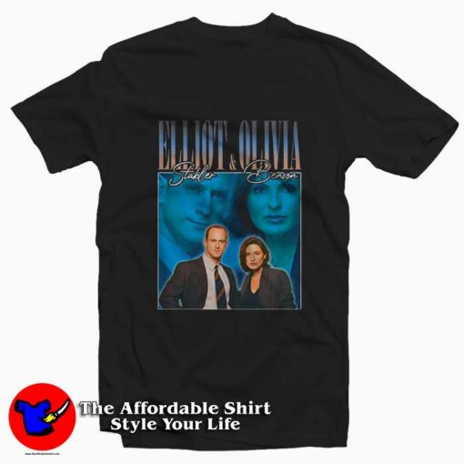 Elliot Stabler and Olivia Benson Vintage T-Shirt On Sale