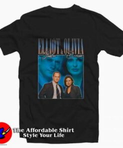 Elliot Stabler and Olivia Benson Vintage T-Shirt On Sale Elliot Stabler and Olivia Benson Vintage T-Shirt On Sale