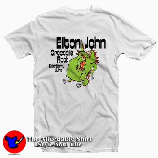 Elton John Crocodile Rock Tee Shirt