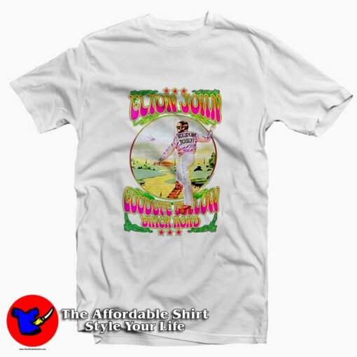 Elton John Goodbye Yellow Brick Road Tee Shirt