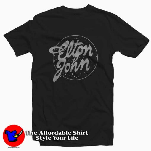 Elton John Official Vintage Tour Logo T-shirt Cheap