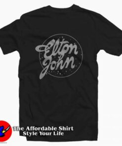 Elton John Official Vintage Tour Logo T-shirt Cheap Elton John Official Vintage Tour Logo T-shirt Cheap
