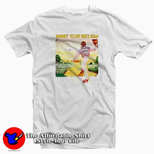 Elton John Yellow Brick Road Graphic T-Shirt Cheap