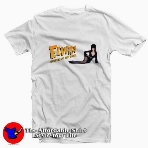 Elvira Mistress Of The Dark Logo Unisex T-shirt On Sale