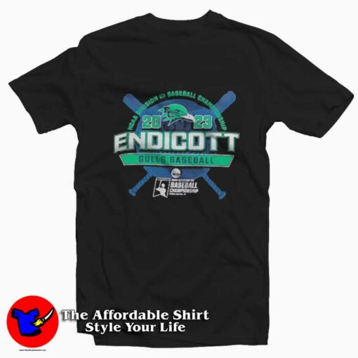 Endicott Gulls NCAA III Baseball Championship T-Shirt On Sale