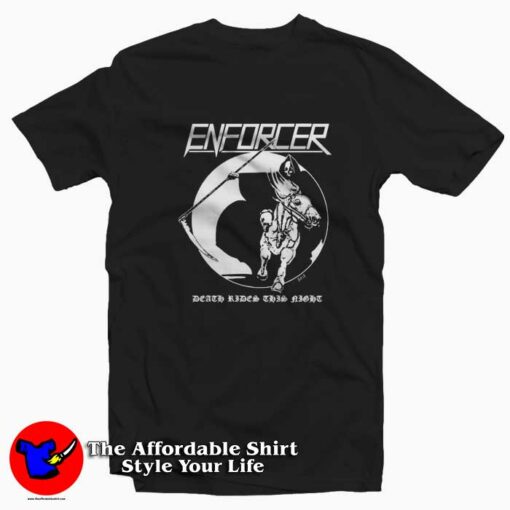 Enforcer Death Rides This Night Unisex T-shirt On Sale