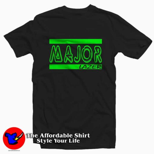 FTD Apparel Green Major Lazer T-Shirt Cheap