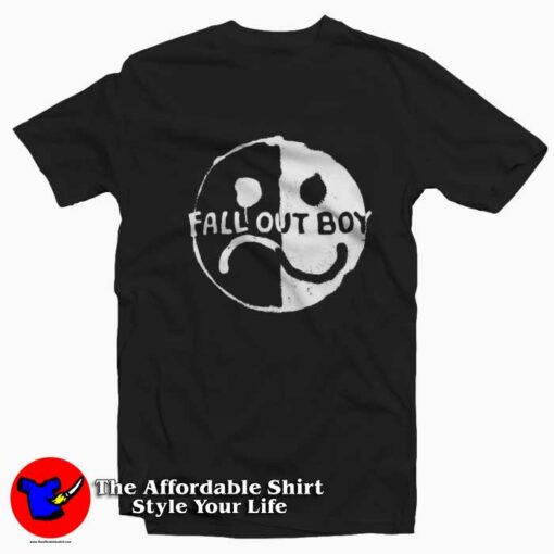 Fall Out Boy Smile Frown Graphic Unisex T-Shirt On Sale