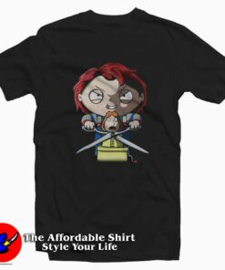 Family Guy Stewie Chucky Halloween T-shirt On Sale Family Guy Stewie Chucky Halloween T-shirt On Sale