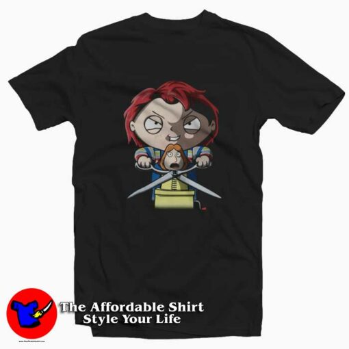 Family Guy Stewie Chucky Halloween T-shirt On Sale