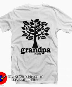 Family Tree Grandpa Established Tshirt For Gift Easter Day Family Tree Grandpa Established Tshirt For Gift Easter Day