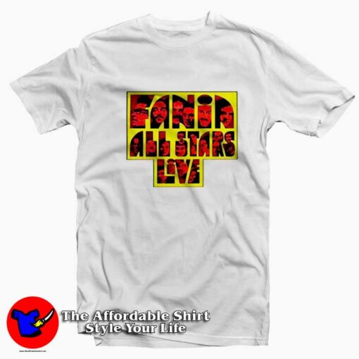 Fania All Stars Live Latin Music Vintage T-Shirt On Sale