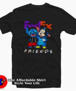 Fedex Friends Stitch And Mickey Funny Unisex T-shirt On Sale Fedex Friends Stitch And Mickey Funny Unisex T-shirt On Sale