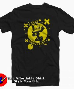 Felix The Cat Chevrolet Retro Vintage 1940 Unisex T-shirt On Sale Felix The Cat Chevrolet Retro Vintage 1940 Unisex T-shirt On Sale