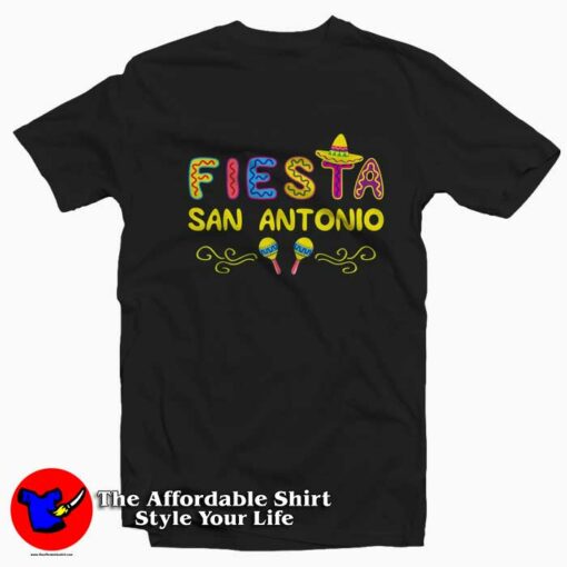 Fiesta San Antonio Spurs Graphic T-Shirt  Theaffordableshirt