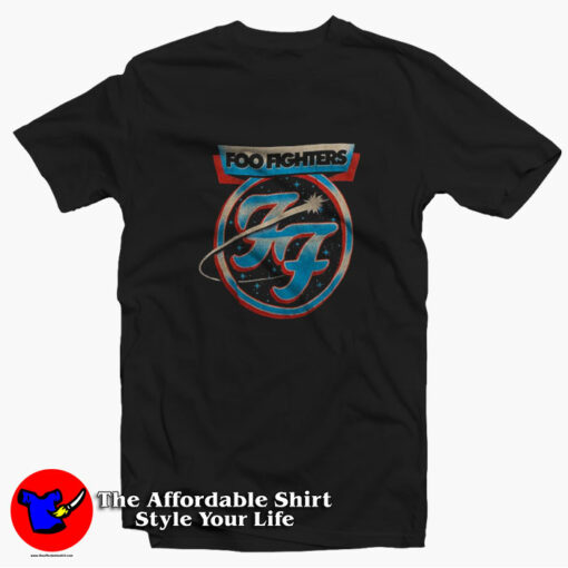 Foo Fighters Space Crest Vintage Unisex T-Shirt On Sale