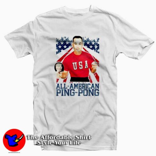 Forrest Gump American Ping Pong T-shirt On Sale