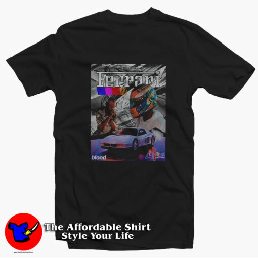 Frank Ocean White Ferrari Vintage 90s Unisex T-shirt On Sale