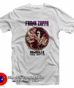 Frank Zappa Armadillo Austin Texas Nightclub T-Shirt On Sale