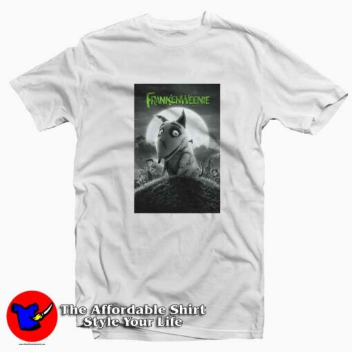 Frankenweenie Movie Poster Halloween T-shirt On Sale