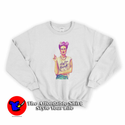 Frida Daft Punk Design Graphic Cool Sweatshirt On Sale