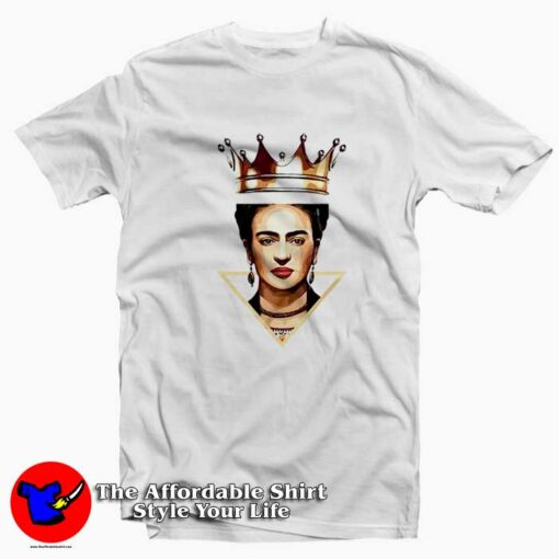 Frida Kahlo Queen King Art Retro Vintage T-shirt On Sale