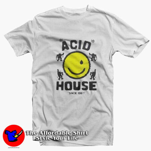 Funny Acid House Smile Funny Unisex T-shirt On Sale