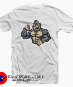 Funny Action Gorilla King Kong Unisex T-shirt On Sale