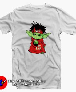 Funny Baby Yoda 15 Kansas City Chiefs Unisex T-shirt On Sale