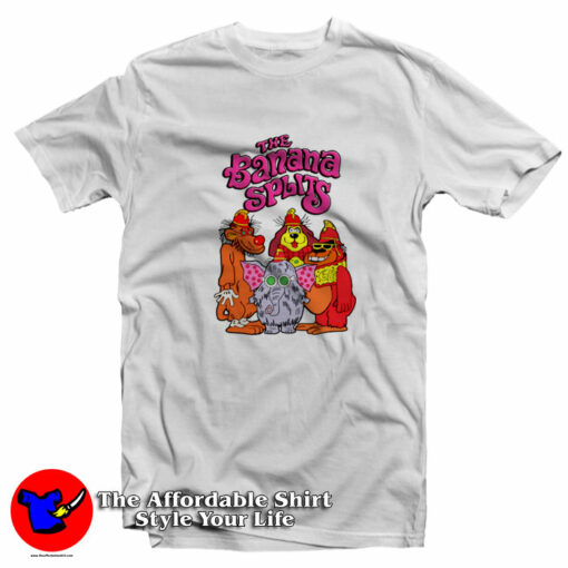 Funny Banana Splits Cartoon Unisex T-Shirt On Sale