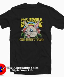 Funny Blink 182 Bunny Mushrooms Graphic T-Shirt On Sale Funny Blink 182 Bunny Mushrooms Graphic T-Shirt On Sale