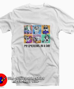 Funny Bluey Muffin And Bingo Graphic Unisex T-Shirt On Sale